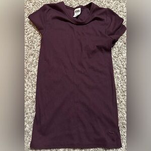 PINK Victoria's Secret Deep Purple Basic Ribbed Tee